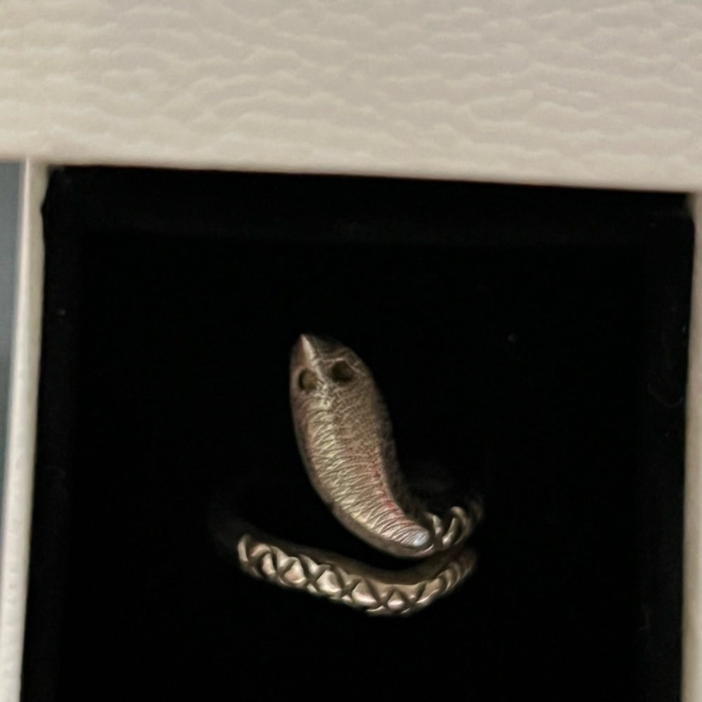 Sterling Silver Snake Ring - image 5